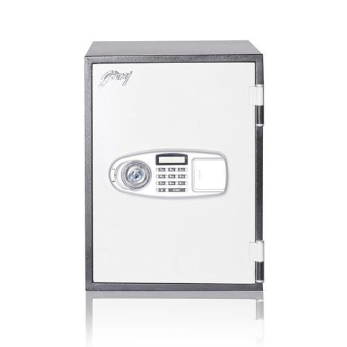 GODREJ INDIA FR 30L Fire Resistant Safe (Vertical) with Key + Electronic Lock