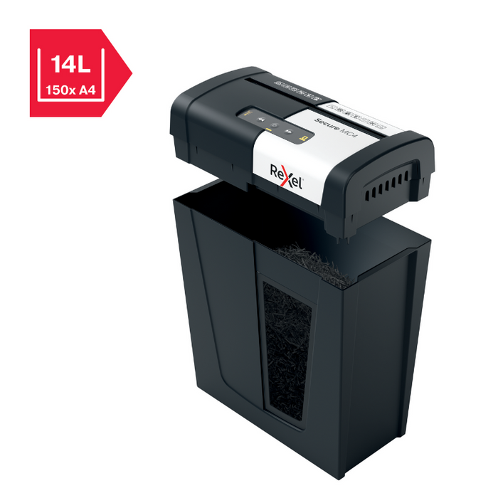 Rexel Secure MC4 Whisper-Shred™ Micro Cut Paper Shredder