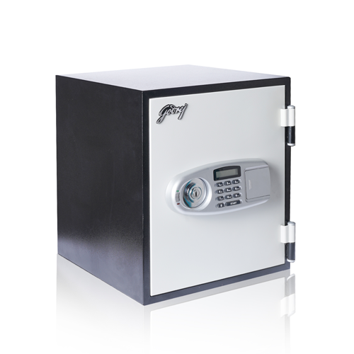 GODREJ INDIA FR 20L Fire Resistant Safe (Vertical) with Key + Electronic Lock