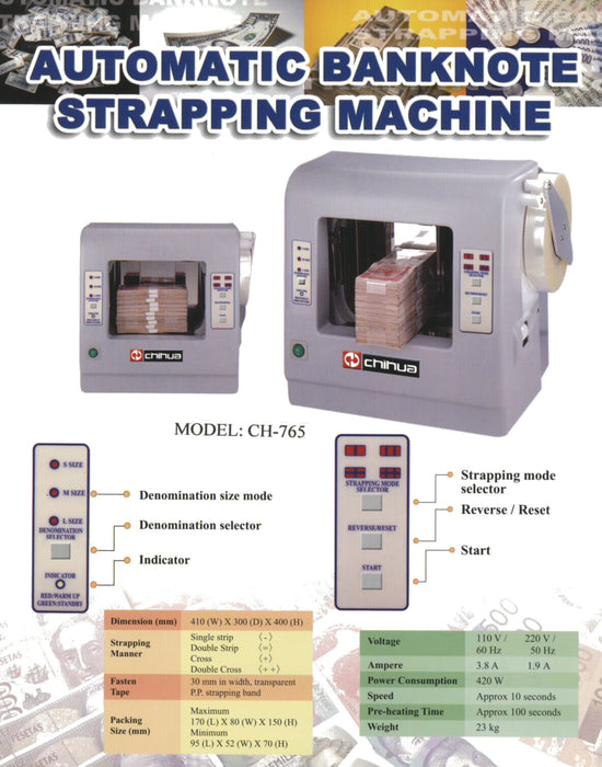 CHIHUA CH-765 Money Strapping Machine